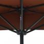 Preview: Balkon-Sonnenschirm Alu-Mast Terrakotta 270x144x222cm Halbrund