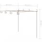 Preview: Garten-Pergola Antik-Braun 4x3x2,5 m Eisen