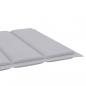 Preview: Sonnenliegen-Auflage Grau 200x50x3 cm Oxford-Gewebe