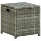 Preview: 6-tlg. Garten-Lounge-Set mit Auflagen Poly Rattan Grau