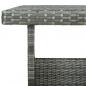 Preview: 6-tlg. Garten-Lounge-Set mit Auflagen Poly Rattan Grau