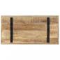 Preview: Esstisch 120x60x76 cm Raues Mangoholz 