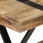 Preview: Esstisch 120x60x76 cm Raues Mangoholz 