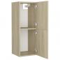 Preview: Badezimmerschrank Sonoma-Eiche 30x30x80 cm Holzwerkstoff