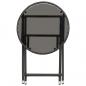 Preview: 3-tlg. Bistro-Set Poly Rattan und Hartglas Schwarz