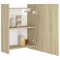 Preview: Bad-Spiegelschrank Sonoma-Eiche 62,5x20,5x64 cm Holzwerkstoff