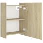 Preview: Bad-Spiegelschrank Sonoma-Eiche 62,5x20,5x64 cm Holzwerkstoff