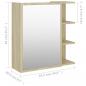 Preview: Bad-Spiegelschrank Sonoma-Eiche 62,5x20,5x64 cm Holzwerkstoff