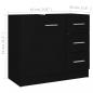 Preview: Waschbeckenunterschrank Schwarz 63x30x54 cm Holzwerkstoff