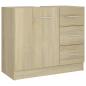 Preview: Waschbeckenunterschrank Sonoma-Eiche 63x30x54 cm Holzwerkstoff