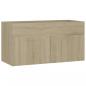 Preview: Waschbeckenunterschrank Sonoma-Eiche 90x38,5x46cm Holzwerkstoff