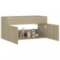 Preview: Waschbeckenunterschrank Sonoma-Eiche 90x38,5x46cm Holzwerkstoff