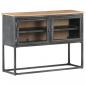 Preview: ARDEBO.de - Sideboard Grau 100x30x70 cm Massivholz Akazie