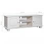 Preview: TV-Schrank 115x29x40 cm Massivholz Kiefer