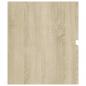 Preview: Waschbeckenunterschrank Sonoma-Eiche 80x38,5x45cm Holzwerkstoff