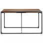 Preview: Esstisch 140x140x75 cm Massivholz mit Palisander-Finish