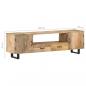 Preview: TV-Schrank 160x30x45 cm Massivholz Mango