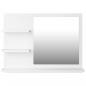 Preview: Badspiegel Weiß 60x10,5x45 cm Holzwerkstoff