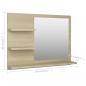Preview: Badspiegel Sonoma-Eiche 60x10,5x45 cm Holzwerkstoff