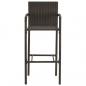 Preview: Barhocker 2 Stk. Braun Poly Rattan