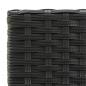 Preview: Barhocker 2 Stk. Schwarz Poly Rattan