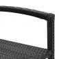 Preview: Barhocker 2 Stk. Schwarz Poly Rattan