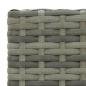 Preview: Barhocker 2 Stk. Grau Poly Rattan