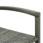 Preview: Barhocker 2 Stk. Grau Poly Rattan