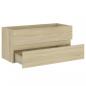 Preview: Waschbeckenunterschrank Sonoma-Eiche 100x38,5x45 cm