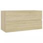 Preview: Waschbeckenunterschrank Sonoma-Eiche 90x38,5x45cm Holzwerkstoff