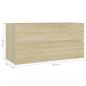 Preview: Waschbeckenunterschrank Sonoma-Eiche 90x38,5x45cm Holzwerkstoff