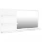 Preview: Badspiegel Weiß 90x10,5x45 cm Holzwerkstoff
