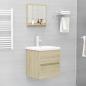 Preview: Badspiegel Sonoma-Eiche 40x10,5x37 cm Holzwerkstoff