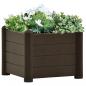 Preview: ARDEBO.de - Garten-Hochbeet PP Mokka 43x43x35 cm