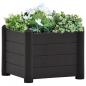 Preview: ARDEBO.de - Garten-Hochbeet PP Anthrazit 43x43x35 cm