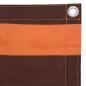 Preview: Balkon-Sichtschutz Orange und Braun 75x600 cm Oxford-Gewebe