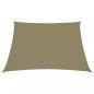 Preview: Sonnensegel Oxford-Gewebe Trapezform 4/5x4 m Beige