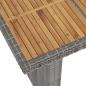 Preview: 9-tlg. Garten-Essgruppe mit Kissen Poly Rattan Grau