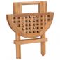 Preview: Klappbarer Gartentisch 50x50x50 cm Teak Massivholz