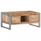 Preview: Couchtisch 95x50x40 cm Raues Mangoholz