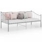 Preview: ARDEBO.de - Schlafsofa Bettgestell Grau Metall 90x200 cm