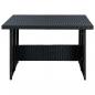 Preview: 6-tlg. Garten-Lounge-Set mit Auflagen Poly Rattan Schwarz