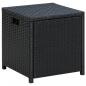 Preview: 6-tlg. Garten-Lounge-Set mit Auflagen Poly Rattan Schwarz