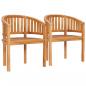 Preview: 4-tlg. Garten-Lounge-Set Massivholz Teak