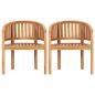 Preview: 4-tlg. Garten-Lounge-Set Massivholz Teak