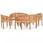 Preview: 5-tlg. Garten-Lounge-Set Massivholz Teak