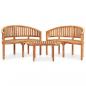 Preview: ARDEBO.de - 3-tlg. Garten-Lounge-Set Massivholz Teak