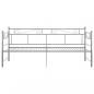 Preview: Tagesbett Ausziehbar Grau Metall 90x200 cm