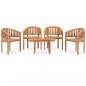 Preview: ARDEBO.de - 5-tlg. Garten-Lounge-Set Massivholz Teak