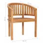 Preview: 5-tlg. Garten-Lounge-Set Massivholz Teak